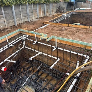 Pool and spa set out